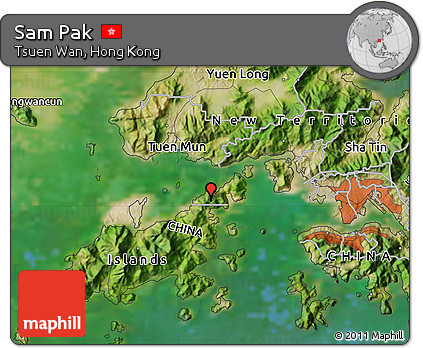 Satellite Map of Sam Pak