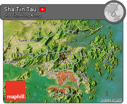 Satellite Map of Sha Tin Tau
