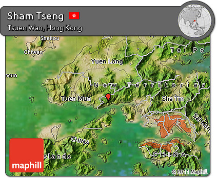 Satellite Map of Sham Tseng
