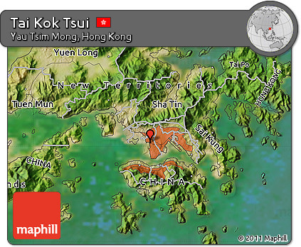Satellite Map of Tai Kok Tsui
