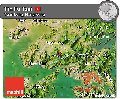 Satellite Map of Tin Fu Tsai