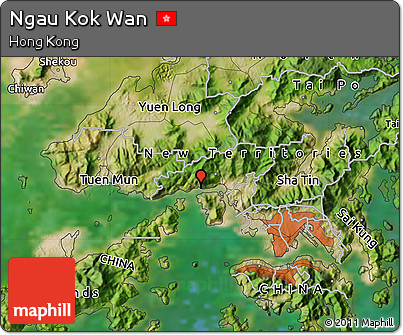Satellite Map of Ngau Kok Wan