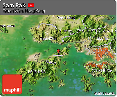 Satellite Map of Sam Pak