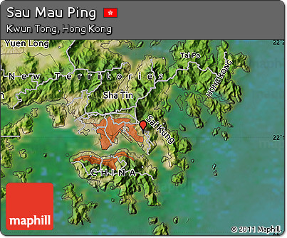 Satellite Map of Sau Mau Ping