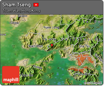 Satellite Map of Sham Tseng