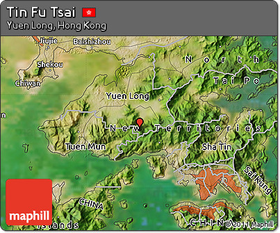 Satellite Map of Tin Fu Tsai