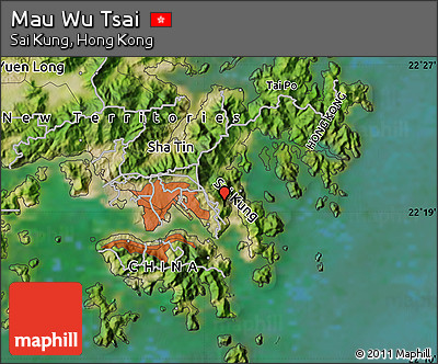 Satellite Map of Mau Wu Tsai