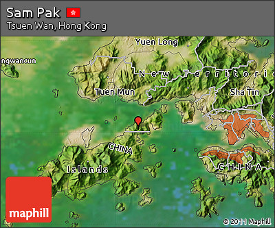 Satellite Map of Sam Pak