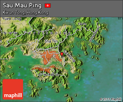 Satellite Map of Sau Mau Ping