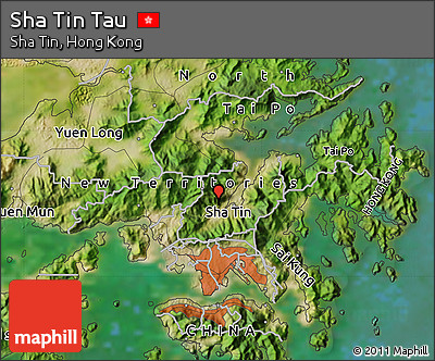 Satellite Map of Sha Tin Tau