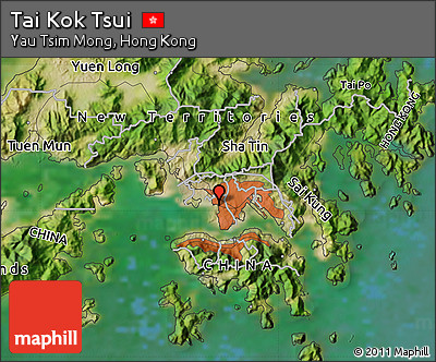 Satellite Map of Tai Kok Tsui