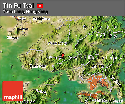 Satellite Map of Tin Fu Tsai