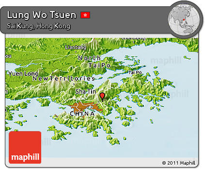 Physical Panoramic Map of Lung Wo Tsuen