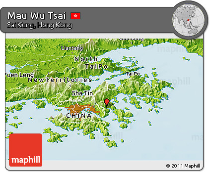 Physical Panoramic Map of Mau Wu Tsai