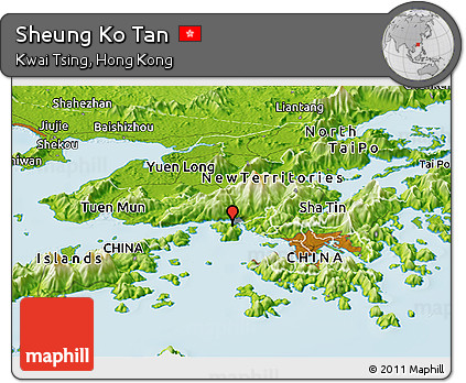 Physical Panoramic Map of Sheung Ko Tan