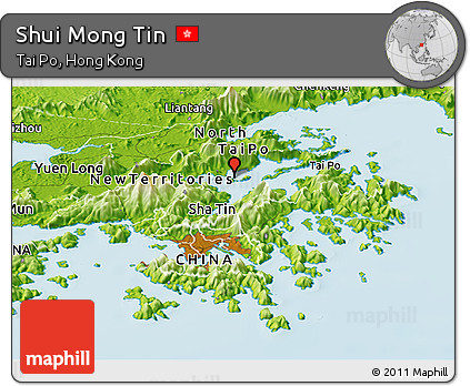 Physical Panoramic Map of Shui Mong Tin