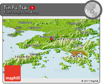 Physical Panoramic Map of Tin Fu Tsai