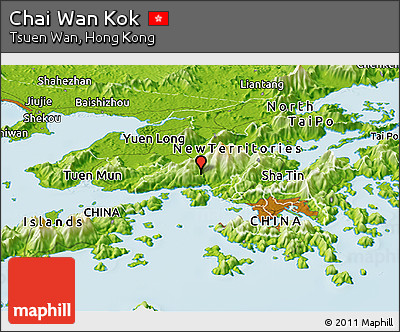 Physical Panoramic Map of Chai Wan Kok