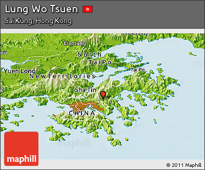 Physical Panoramic Map of Lung Wo Tsuen