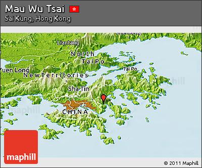 Physical Panoramic Map of Mau Wu Tsai