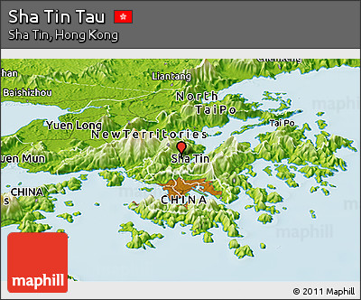 Physical Panoramic Map of Sha Tin Tau