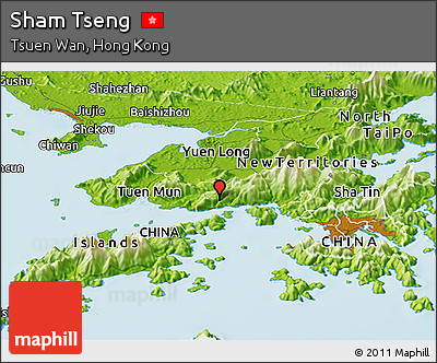 Physical Panoramic Map of Sham Tseng