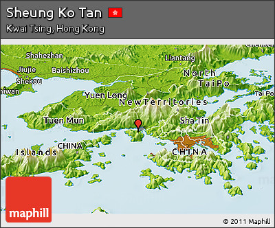 Physical Panoramic Map of Sheung Ko Tan