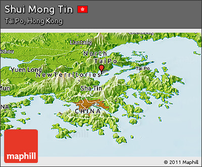 Physical Panoramic Map of Shui Mong Tin