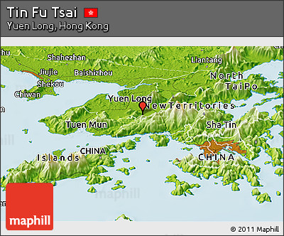 Physical Panoramic Map of Tin Fu Tsai