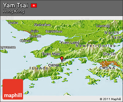Physical Panoramic Map of Yam Tsai
