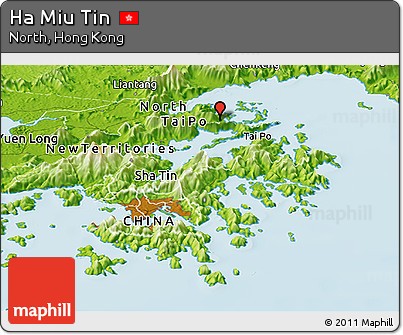 Physical Panoramic Map of Ha Miu Tin