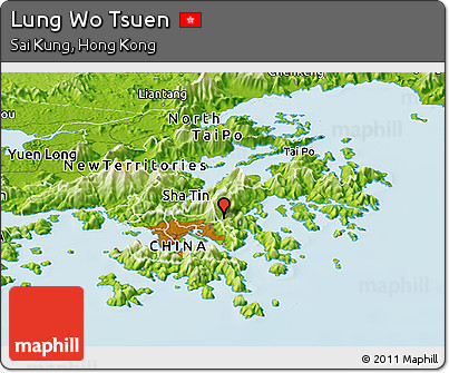 Physical Panoramic Map of Lung Wo Tsuen