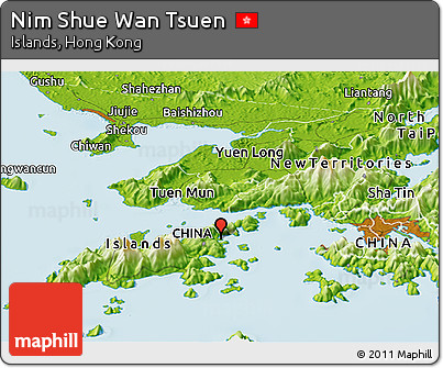 Physical Panoramic Map of Nim Shue Wan Tsuen