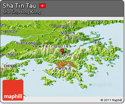 Physical Panoramic Map of Sha Tin Tau