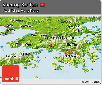 Physical Panoramic Map of Sheung Ko Tan