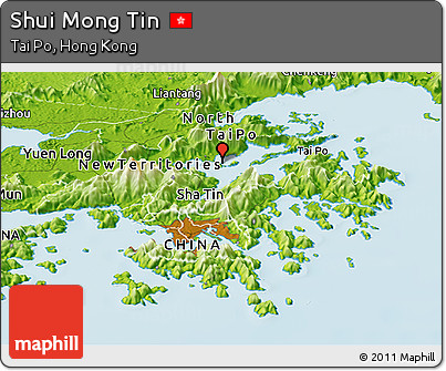 Physical Panoramic Map of Shui Mong Tin