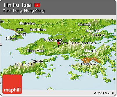 Physical Panoramic Map of Tin Fu Tsai