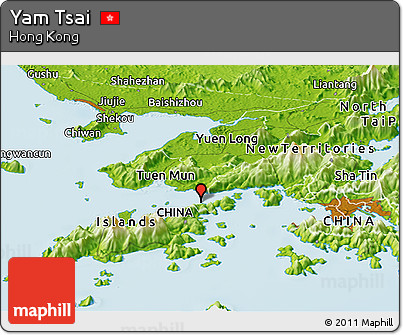 Physical Panoramic Map of Yam Tsai