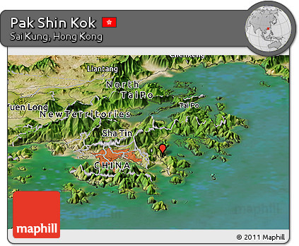 Satellite Panoramic Map of Pak Shin Kok