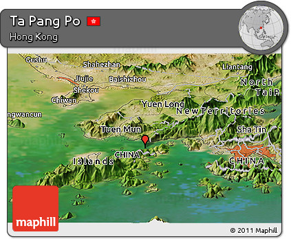 Satellite Panoramic Map of Ta Pang Po