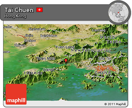 Satellite Panoramic Map of Tai Chuen
