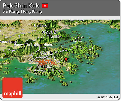 Satellite Panoramic Map of Pak Shin Kok