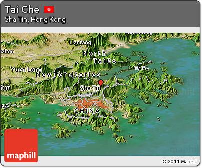 Satellite Panoramic Map of Tai Che