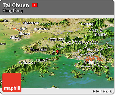 Satellite Panoramic Map of Tai Chuen