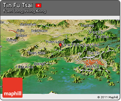 Satellite Panoramic Map of Tin Fu Tsai