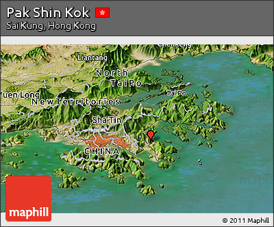 Satellite Panoramic Map of Pak Shin Kok