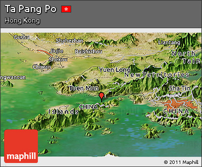 Satellite Panoramic Map of Ta Pang Po