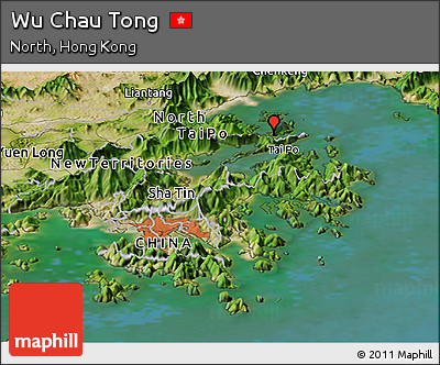 Satellite Panoramic Map of Wu Chau Tong