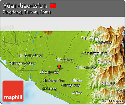Physical 3D Map of Yüan-liao-ts'un