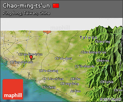 Satellite 3D Map of Chao-ming-ts'un